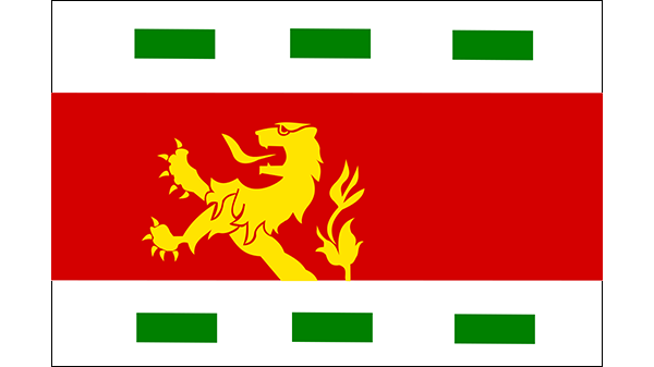 Vlag gemeente Barendrecht - in kleur op transparante achtergrond - 600 * 337 pixels 